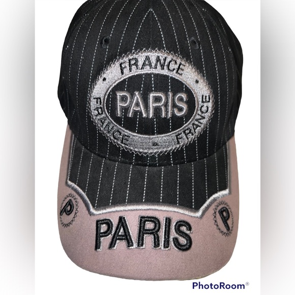 Paris France Ball Cap Embroidered Adjustable Tuck Strap with
Buckle - Picture 4 of 4